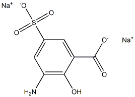 3-Amino-5-sulfosalicylic acid disodium salt 结构式
