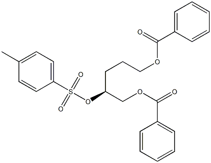 [S,(+)]-1,2,5-Pentanetriol 1,5-dibenzoate 2-(p-toluenesulfonate) Structure