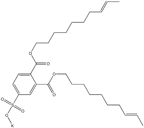 4-(Potassiosulfo)phthalic acid di(8-decenyl) ester Structure