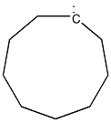 Cyclononane-1,1-diylradical Structure