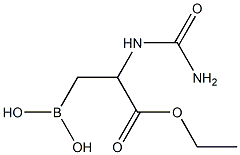 3-Dihydroxyboryl-2-ureidopropionic acid ethyl ester Structure