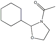 2-Cyclohexyl-3-acetyloxazolidine Structure