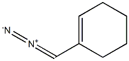 Diazo(1-cyclohexen-1-yl)methane Structure