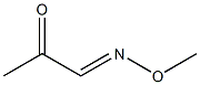 1-[メトキシイミノ]プロパン-2-オン 化学構造式