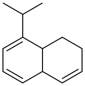 1,2,4a,8a-Tetrahydro-8-isopropylnaphthalene,,结构式