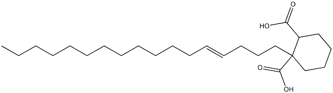 シクロヘキサン-1,2-ジカルボン酸水素1-(4-ヘプタデセニル) 化学構造式