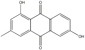 2-Methyl-4,7-dihydroxyanthraquinone Structure