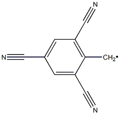2,4,6-Tricyanobenzyl radical,,结构式