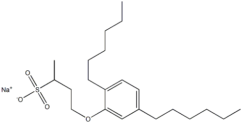  4-(2,5-Dihexylphenoxy)butane-2-sulfonic acid sodium salt