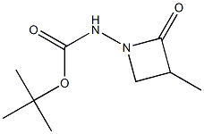 3-Methyl-1-[tert-butyloxycarbonylamino]azetidin-2-one Structure
