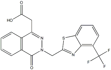 3-[(4-Trifluoromethyl-2-benzothiazolyl)methyl]-3,4-dihydro-4-oxophthalazine-1-acetic acid|