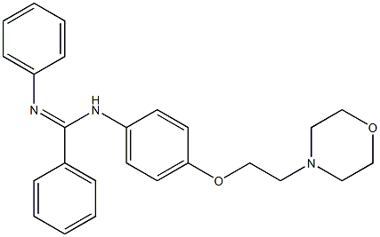 N-[4-(2-Morpholinoethoxy)phenyl]-N'-phenylbenzamidine Structure