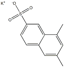 6,8-Dimethyl-2-naphthalenesulfonic acid potassium salt,,结构式