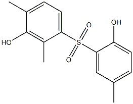 2',3-Dihydroxy-2,4,5'-trimethyl[sulfonylbisbenzene],,结构式