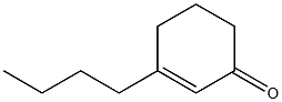3-Butyl-2-cyclohexen-1-one,,结构式
