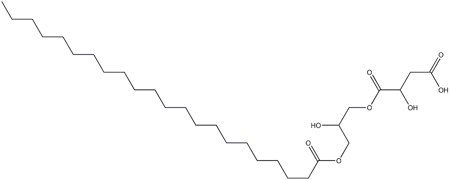 D-Malic acid hydrogen 1-(2-hydroxy-3-docosanoyloxypropyl) ester Structure