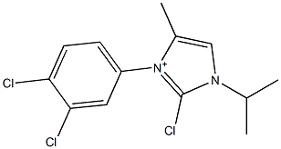 2-Chloro-3-(3,4-dichlorophenyl)-1-isopropyl-4-methyl-1H-imidazol-3-ium Structure