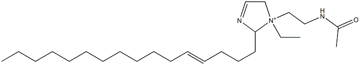 1-[2-(アセチルアミノ)エチル]-1-エチル-2-(4-ヘキサデセニル)-3-イミダゾリン-1-イウム 化学構造式