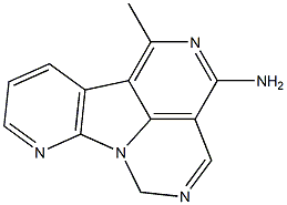 6H-1-Methyl-2,5,6a,7-tetraazafluoranthene-3-amine Structure