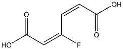 (2E,4Z)-3-Fluoro-2,4-hexadienedioic acid,,结构式