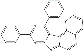 9,11-ジフェニル-1H-ベンゾ[e]ピリミド[4,5-b]インドール 化学構造式