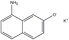 Potassium 8-aminonaphthalene-2-olate 结构式