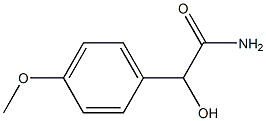 (-)-p-メトキシ-D-マンデルアミド 化学構造式
