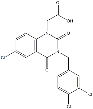 3-(3,4-Dichlorobenzyl)-1,2,3,4-tetrahydro-6-chloro-2,4-dioxoquinazoline-1-acetic acid