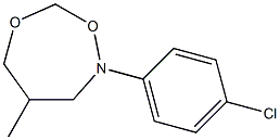 2-(4-Chlorophenyl)-4-methyl-tetrahydro-1,6,2-dioxazepine Structure