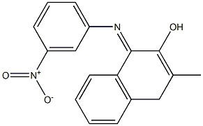 1-(3-Nitrophenylimino)methylnaphthalen-2-ol,,结构式
