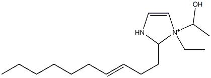 2-(3-Decenyl)-1-ethyl-1-(1-hydroxyethyl)-4-imidazoline-1-ium