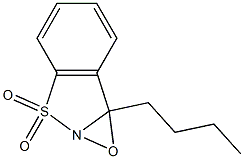 7b-Butyl-7bH-oxazirino[2,3-b][1,2]benzisothiazole 3,3-dioxide Struktur