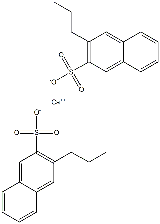 Bis(3-propyl-2-naphthalenesulfonic acid)calcium salt Structure