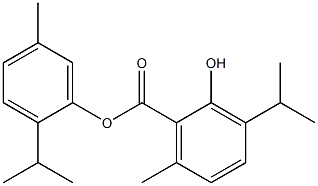 2-Hydroxy-3-isopropyl-6-methylbenzoic acid (2-isopropyl-5-methylphenyl) ester Structure