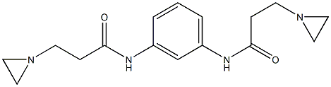 N,N'-(m-Phenylene)bis(1-aziridinepropionamide) Struktur