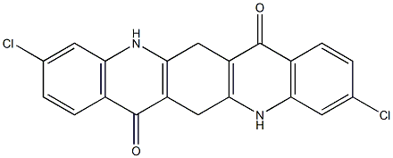 3,10-Dichloro-5,6,7,12,13,14-hexahydroquino[2,3-b]acridine-7,14-dione 结构式