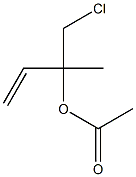 Acetic acid 1-chloromethyl-1-methyl-2-propenyl ester Structure