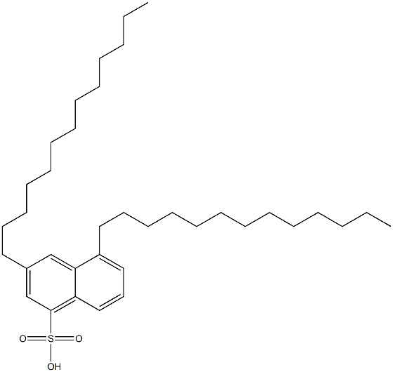 3,5-Ditridecyl-1-naphthalenesulfonic acid Structure