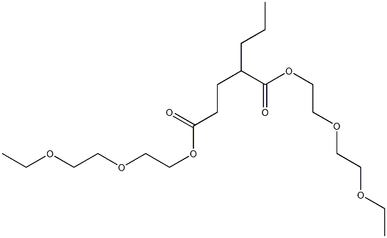 2-Propylglutaric acid bis[2-(2-ethoxyethoxy)ethyl] ester Structure