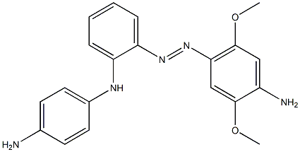 4-(4-Aminophenylaminobenzenazo)-2,5-dimethoxyaniline Structure