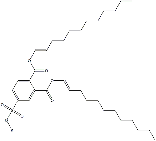  4-(Potassiosulfo)phthalic acid di(1-dodecenyl) ester