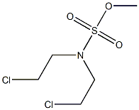 N,N-ビス(2-クロロエチル)スルファミン酸メチル 化学構造式