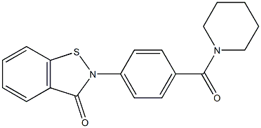 2-[4-[(Piperidin-1-yl)carbonyl]phenyl]-1,2-benzisothiazol-3(2H)-one