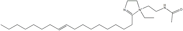1-[2-(Acetylamino)ethyl]-1-ethyl-2-(9-heptadecenyl)-2-imidazoline-1-ium,,结构式