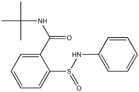 2-Phenylaminosulfinyl-N-tert-butylbenzamide Structure