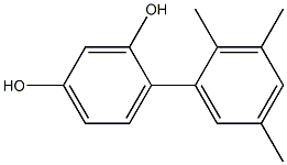 4-(2,3,5-Trimethylphenyl)benzene-1,3-diol Structure