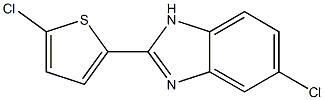 5-Chloro-2-(5-chlorothiophen-2-yl)-1H-benzimidazole Structure