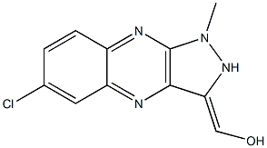 6-Chloro-2,3-dihydro-3-hydroxymethylene-1-methyl-1H-pyrazolo[3,4-b]quinoxaline|