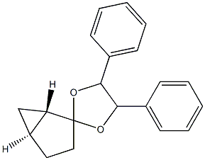 (1R,5S)-ビシクロ[3.1.0]ヘキサン-2-オン[(1S,2S)-1,2-ジフェニル-1,2-エタンジイル]アセタール 化学構造式