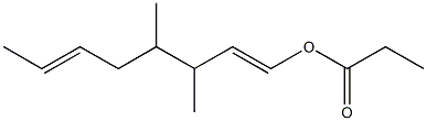 Propionic acid 3,4-dimethyl-1,6-octadienyl ester 结构式